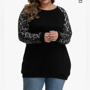 Women’s Tunic Leopard Print Sleeve